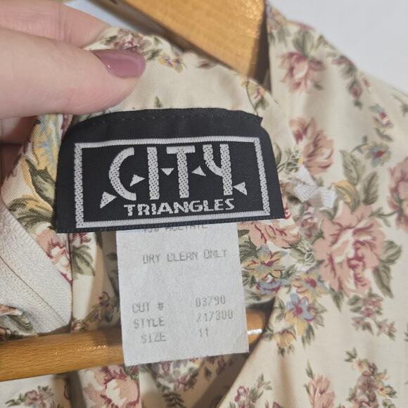 Vtg City Triangles Y2K Floral Corset Tie Dress Summer Sundress Fairy Retro 11 - Picture 3 of 9